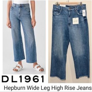 DL1961 Hepburn high rise wide leg jeans size 31